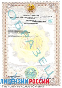 Образец сертификата соответствия (приложение) Романовская Сертификат ISO 14001